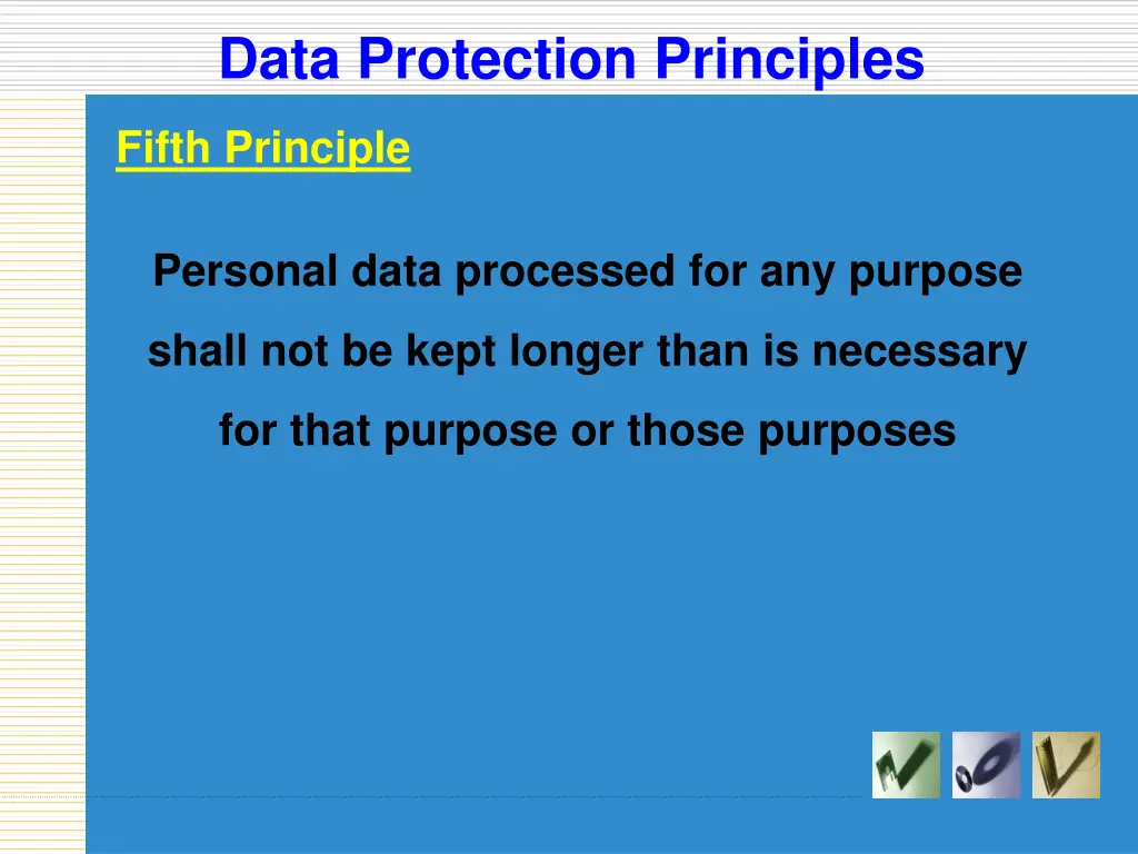 data protection principles 8