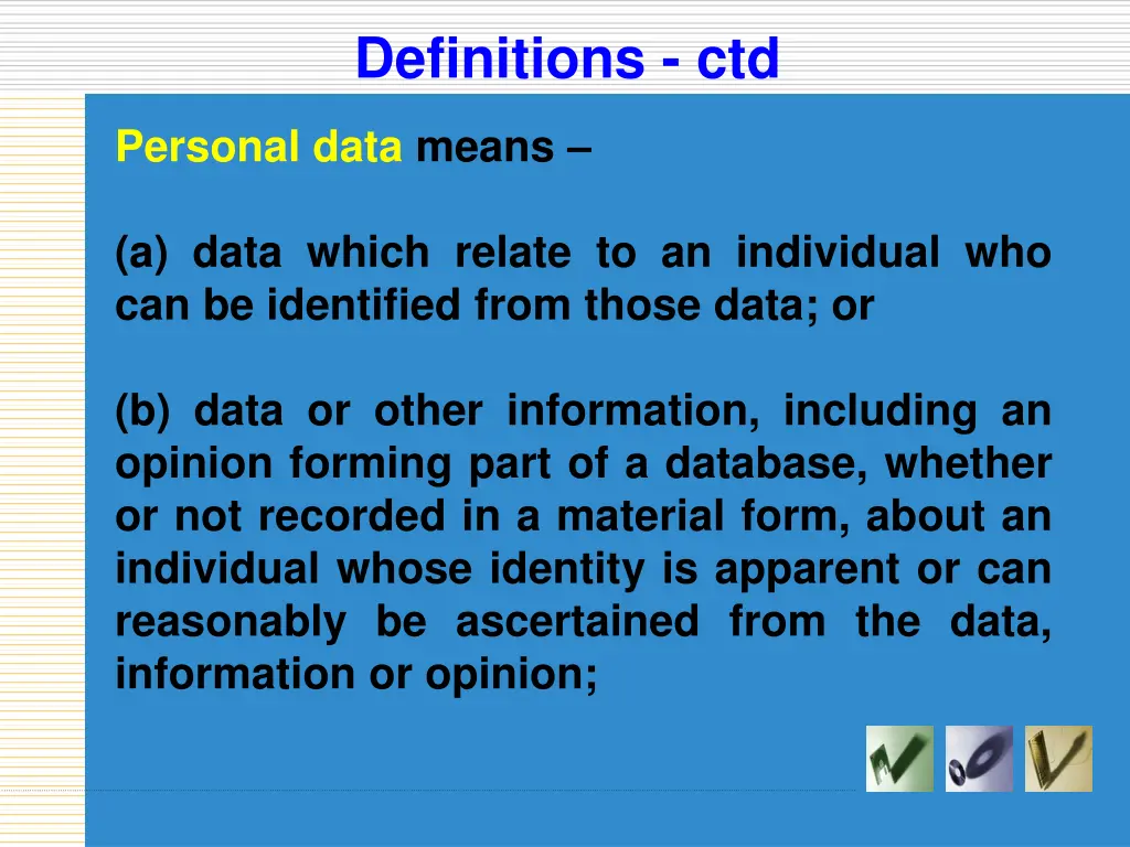 definitions ctd