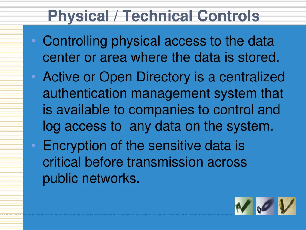 physical technical controls