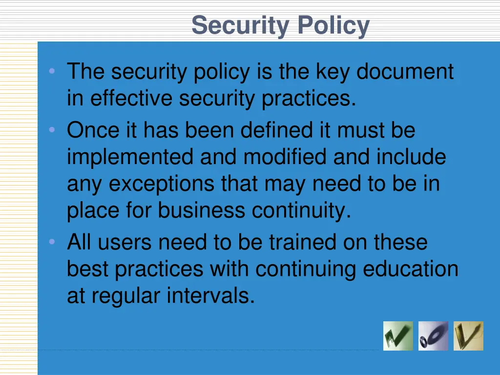 security policy