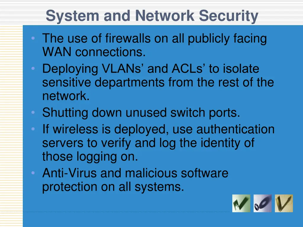 system and network security the use of firewalls