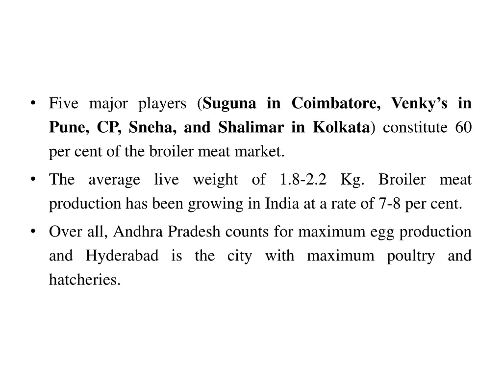 five major players suguna in coimbatore venky