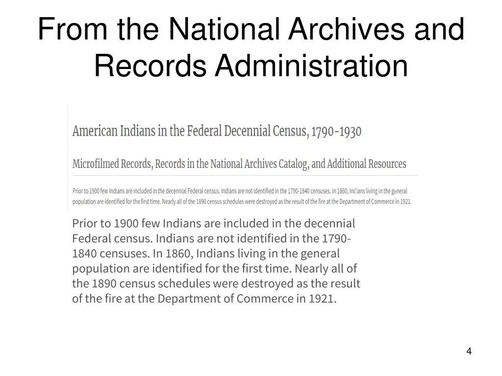 from the national archives and records