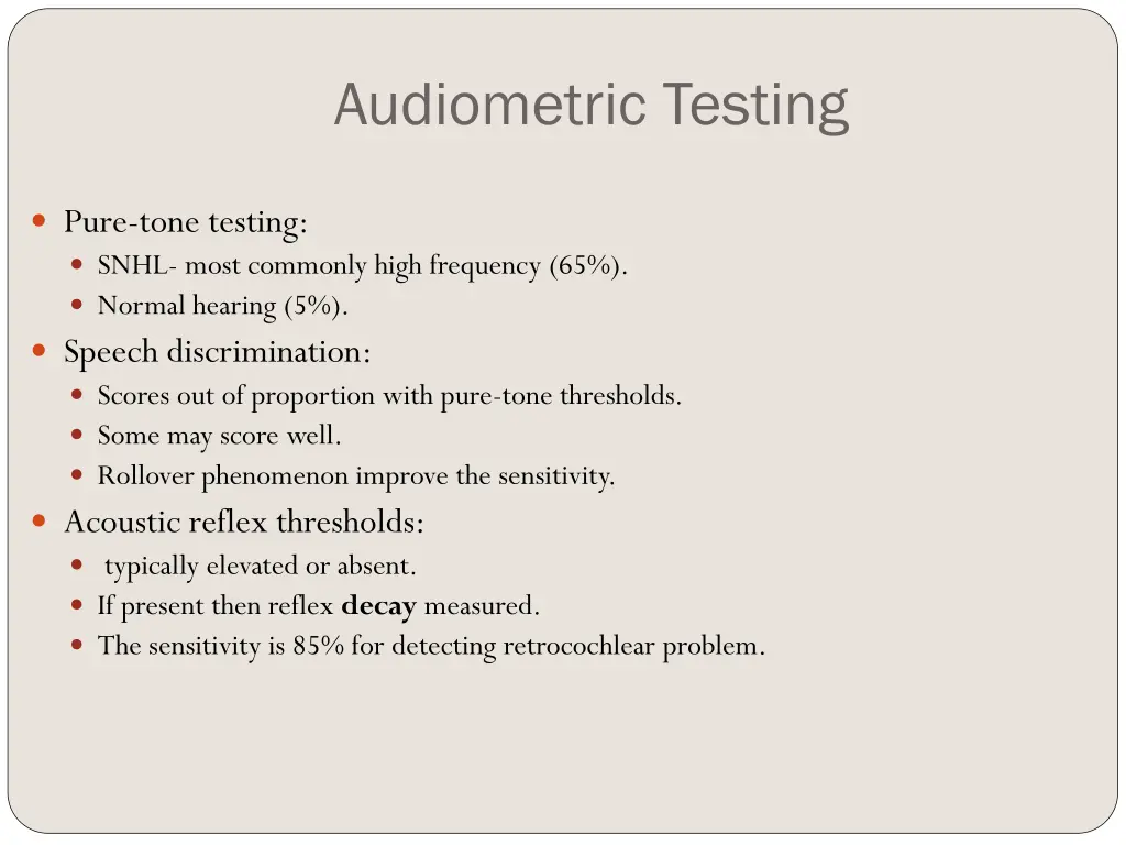 audiometric testing