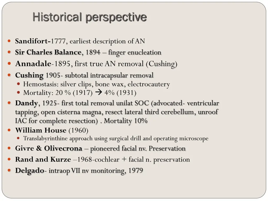 historical perspective