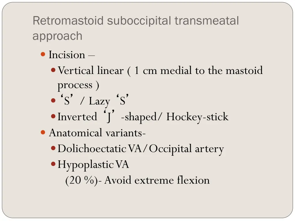 retromastoid suboccipital transmeatal approach 1