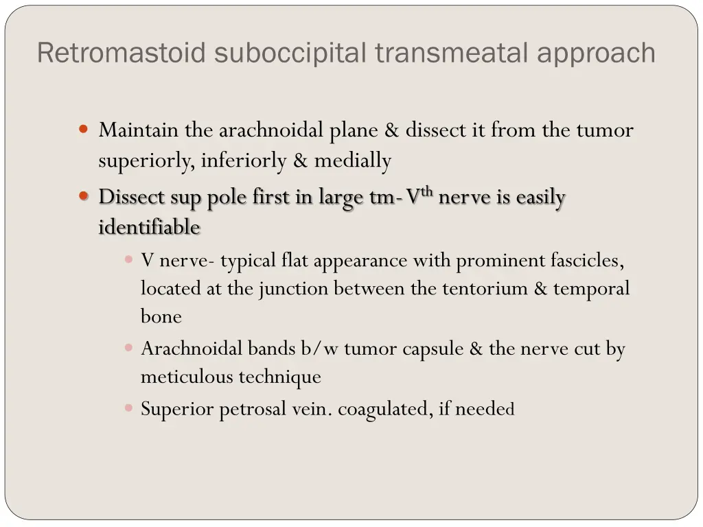 retromastoid suboccipital transmeatal approach 3