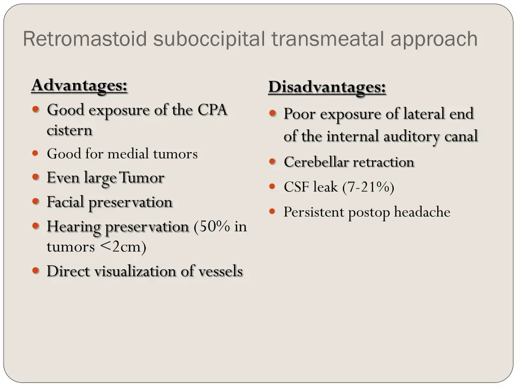 retromastoid suboccipital transmeatal approach 7