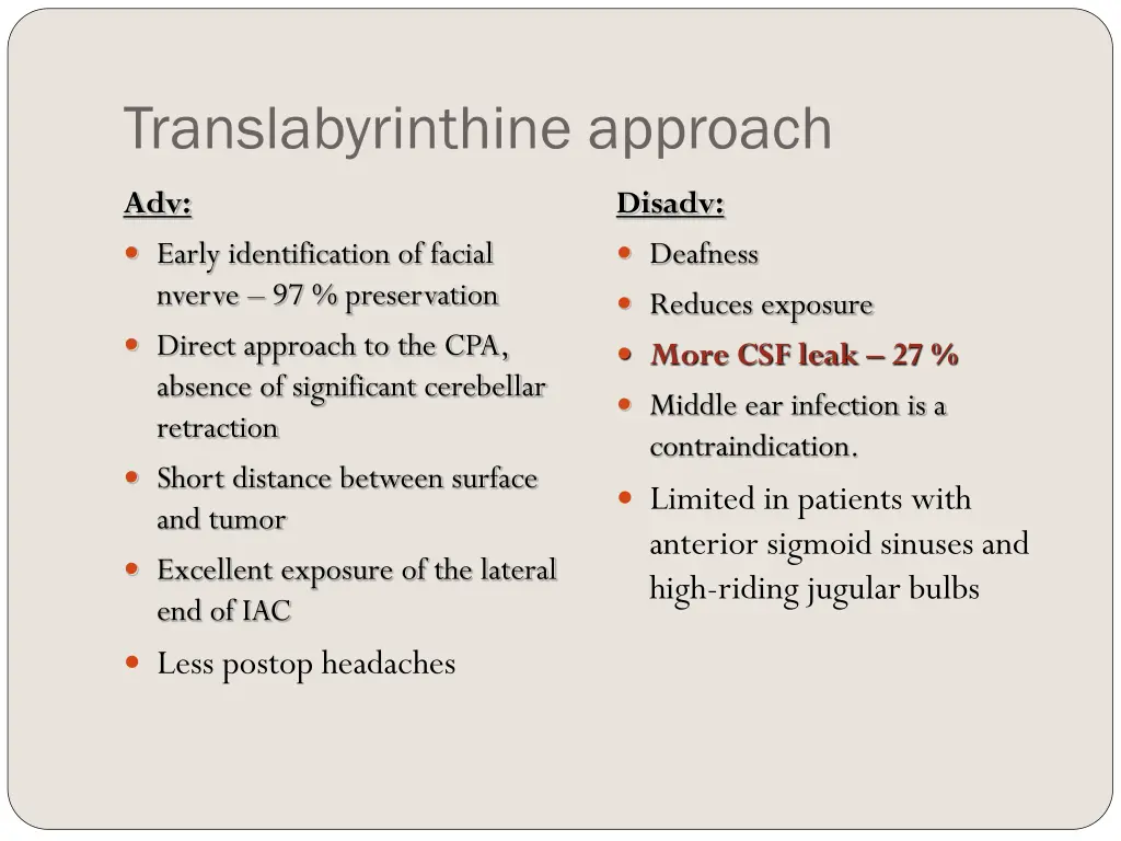 translabyrinthine approach 1