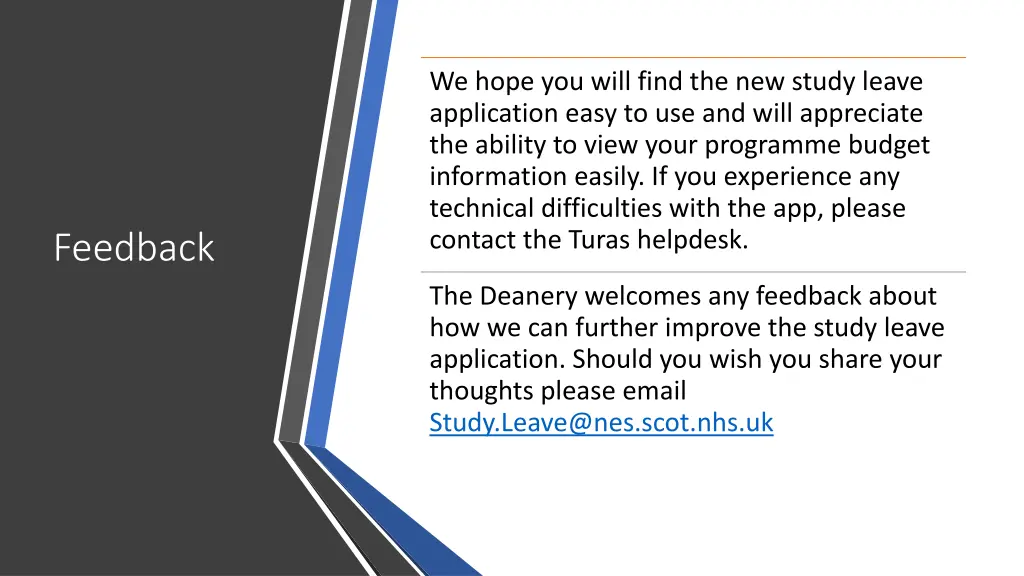 we hope you will find the new study leave