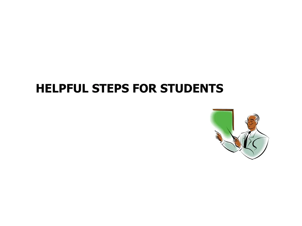 helpful steps for students