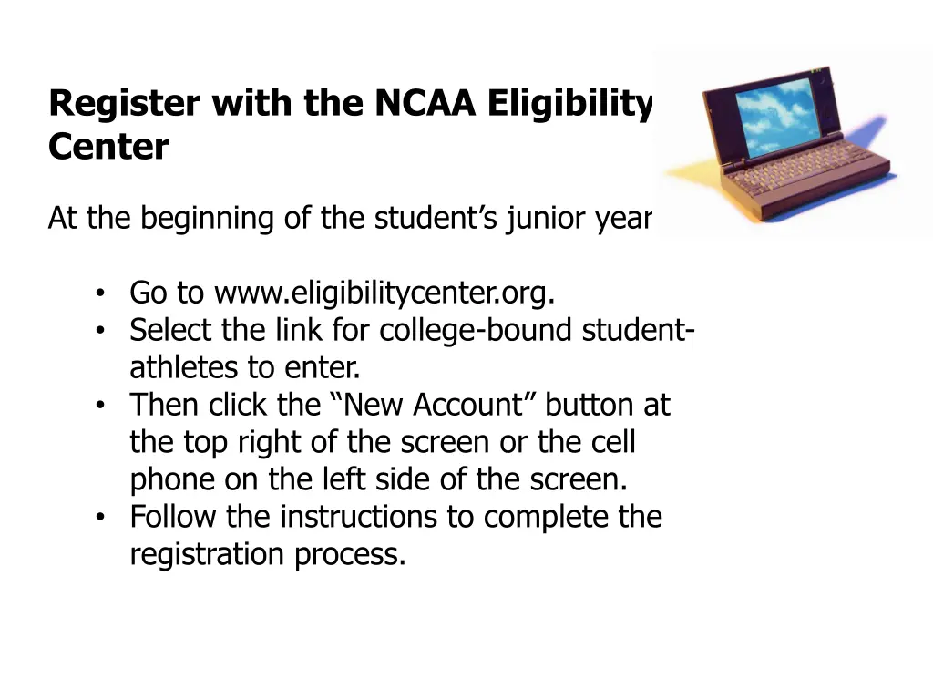 register with the ncaa eligibility center