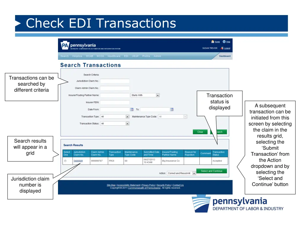 check edi transactions 1