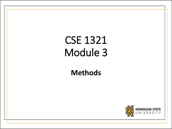 cse 1321 cse 1321 module 3 module 3