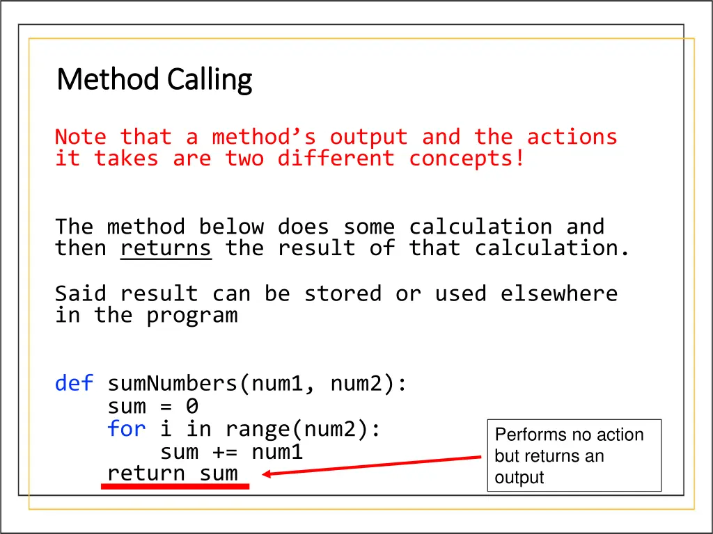 method calling method calling 3