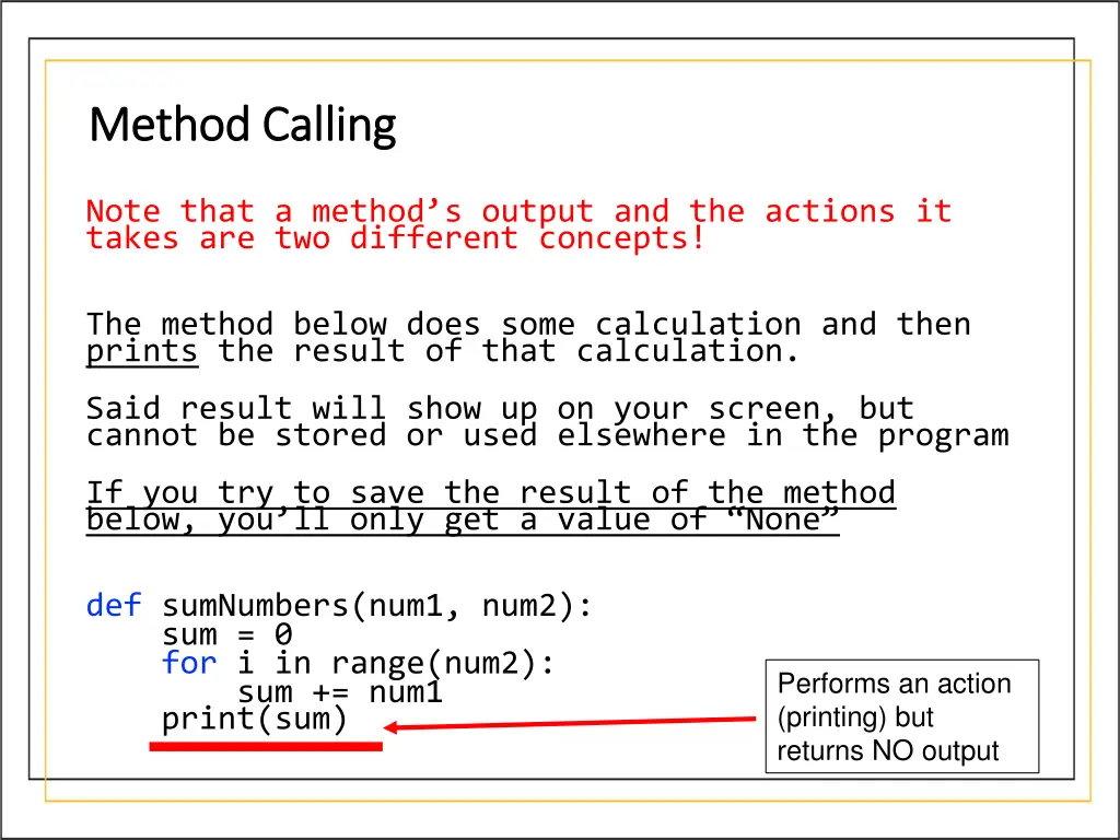 method calling method calling 4