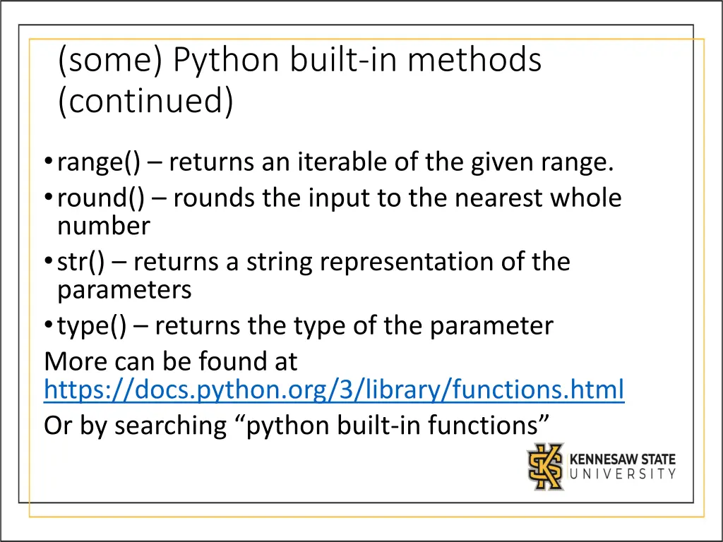 some python built in methods continued