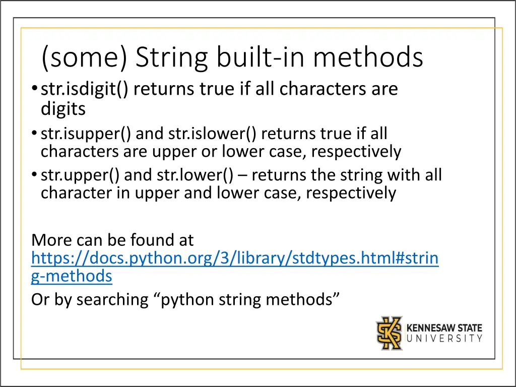 some string built in methods str isdigit returns