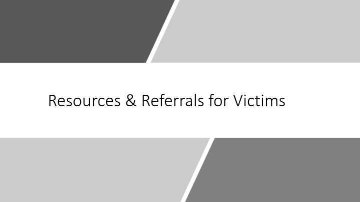 resources referrals for victims