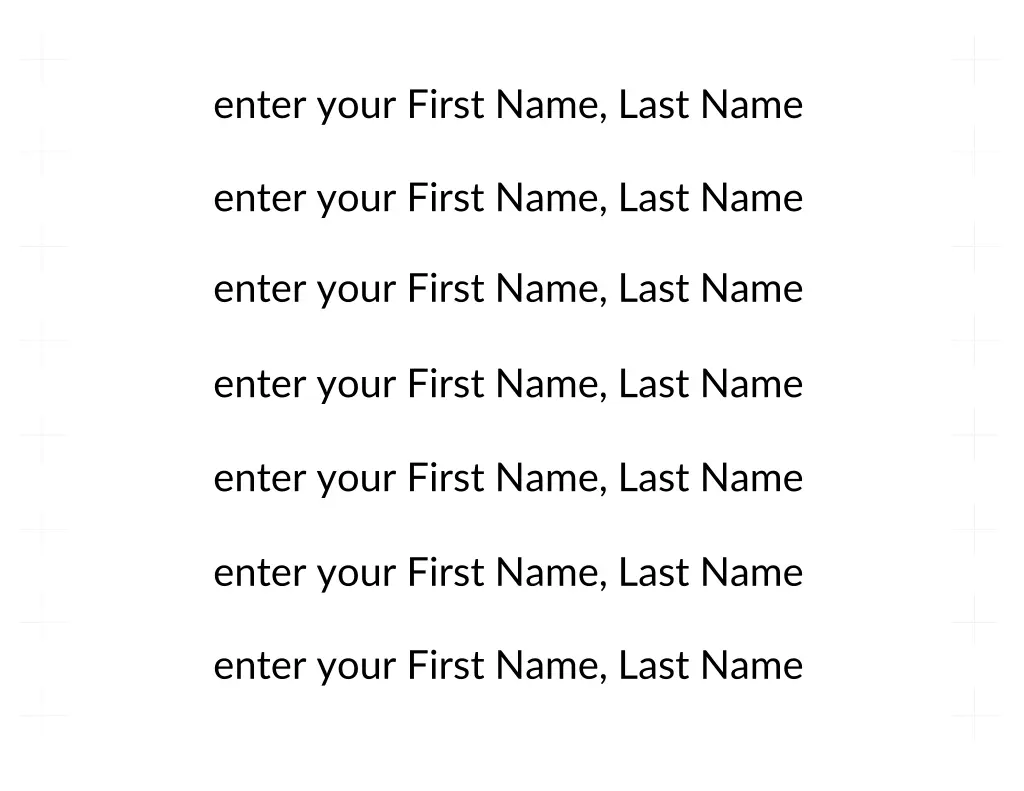 enter your first name last name