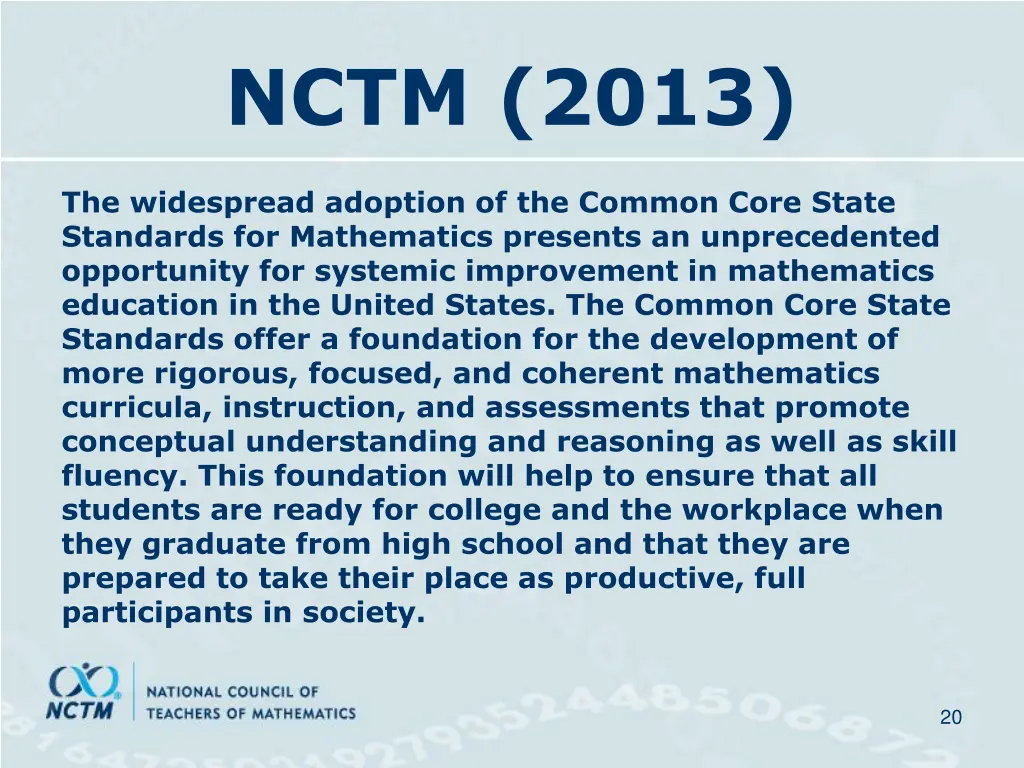 nctm 2013