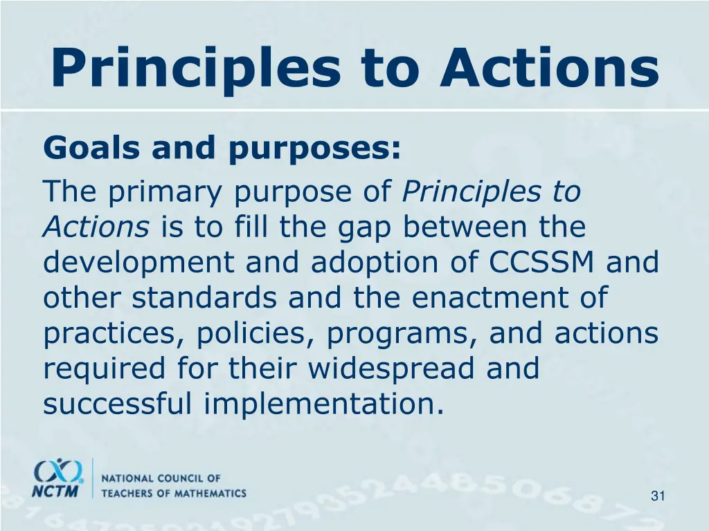 principles to actions 2