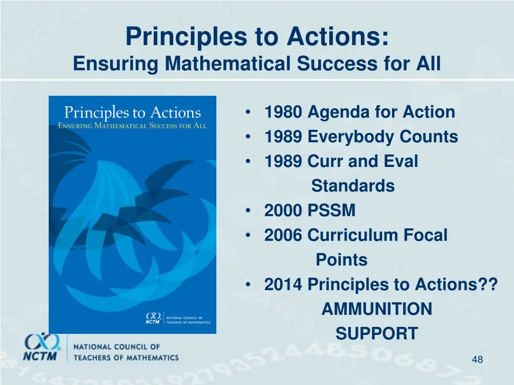 principles to actions ensuring mathematical 6