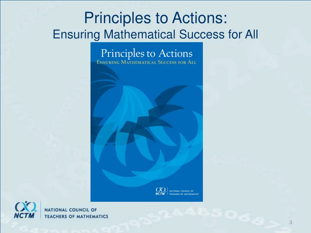 principles to actions ensuring mathematical