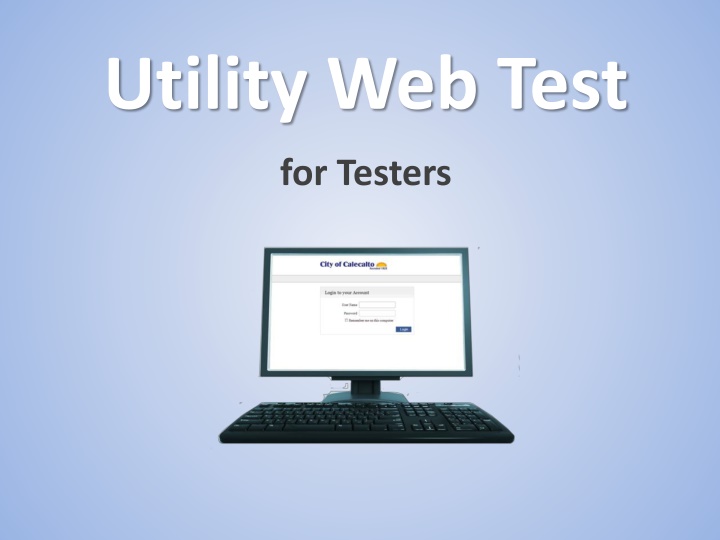 utility web test