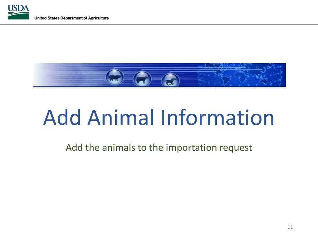 add animal information