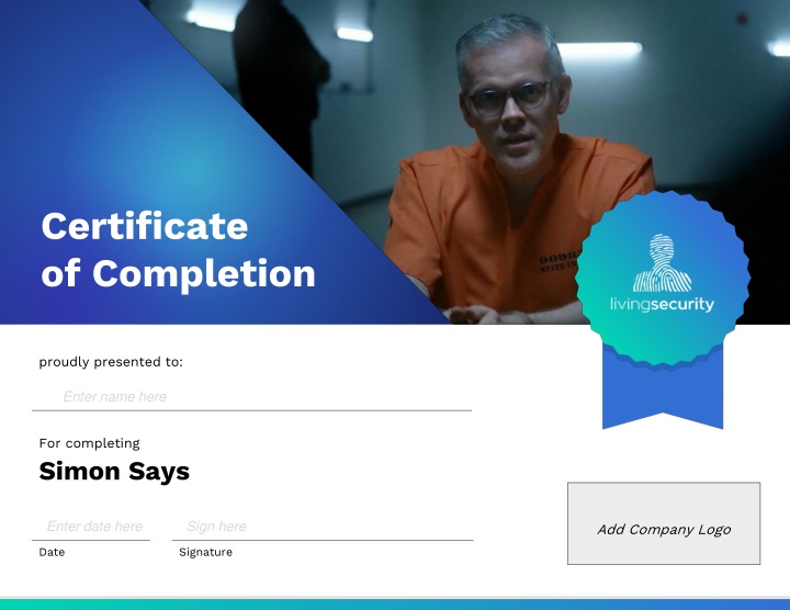 certificate of completion