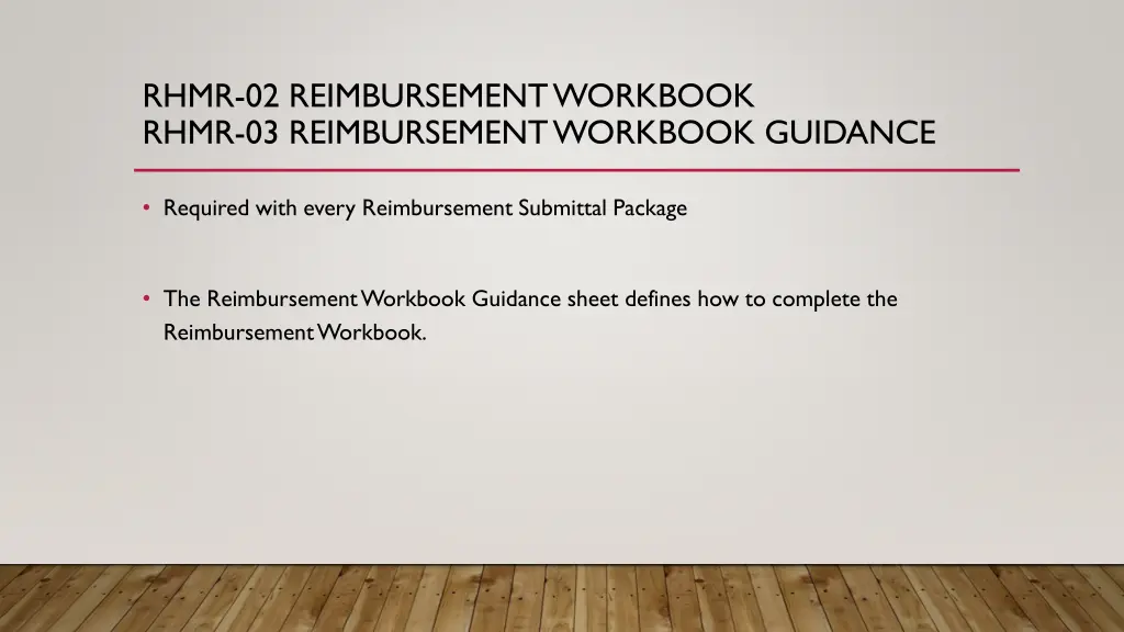 rhmr 02 reimbursement workbook rhmr