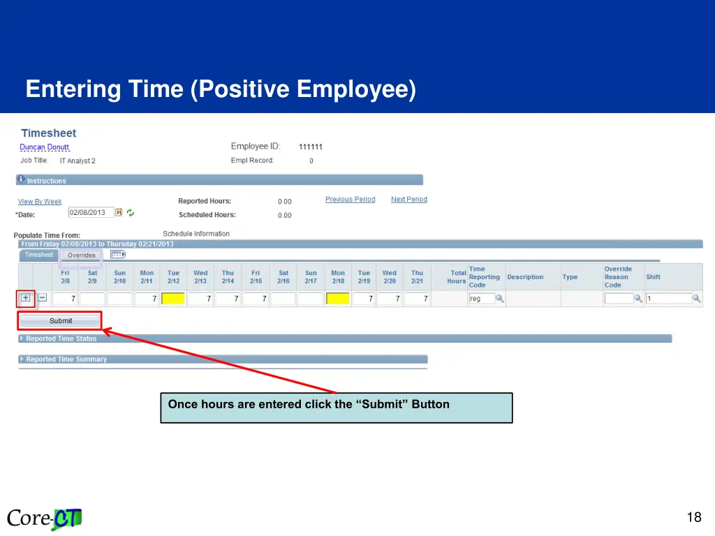 entering time positive employee 2