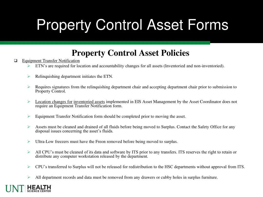 property control asset forms 1