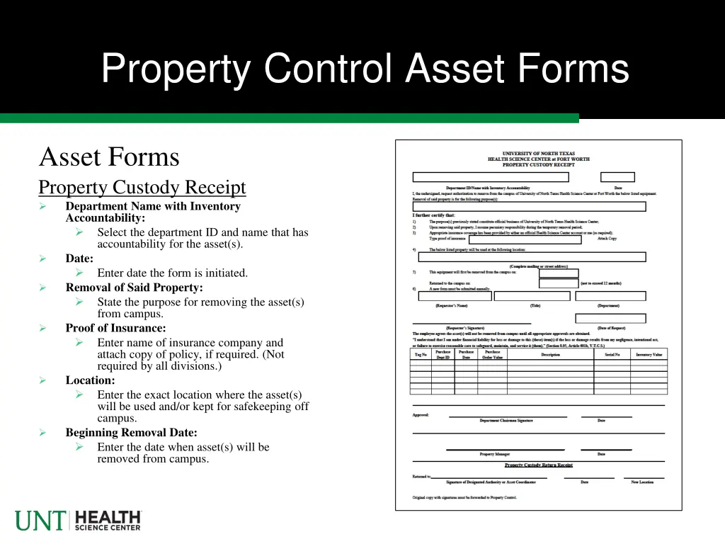 property control asset forms 7