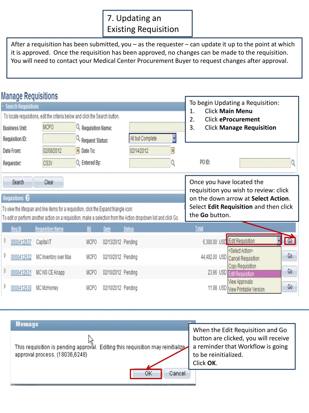 7 updating an existing requisition