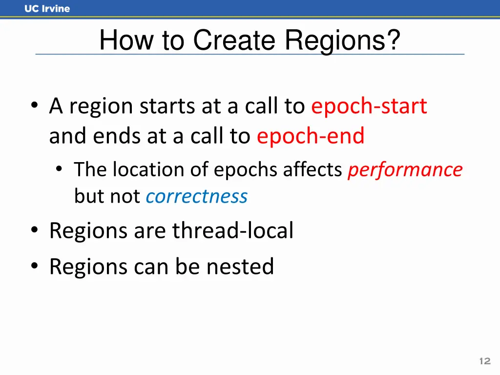 how to create regions