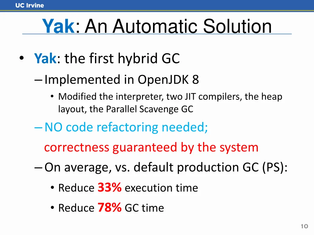 yak an automatic solution