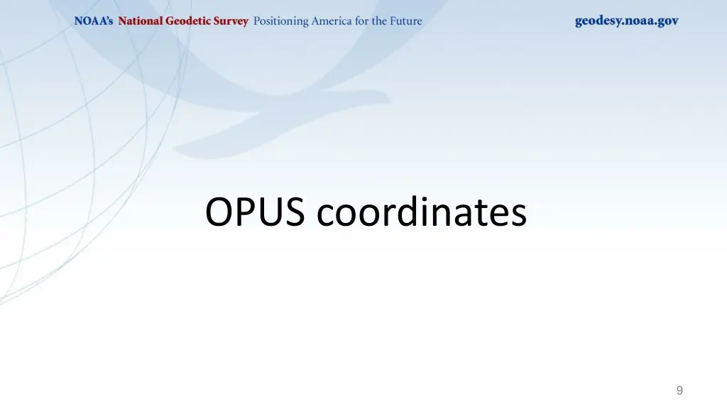 opus coordinates 1