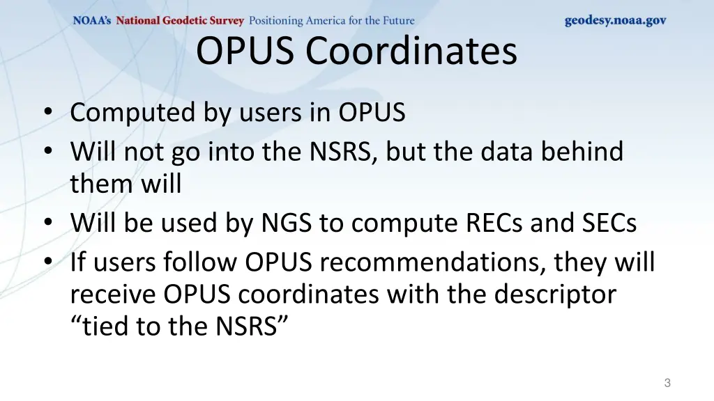 opus coordinates