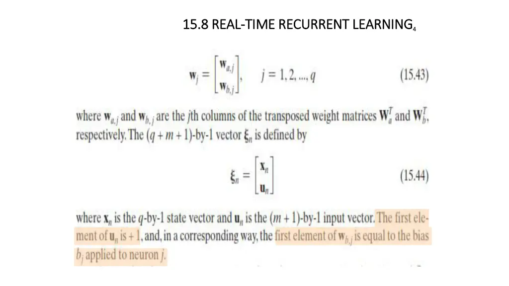 15 8 15 8 real real time recurrent learning time 1