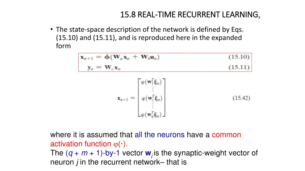 15 8 15 8 real real time recurrent learning time