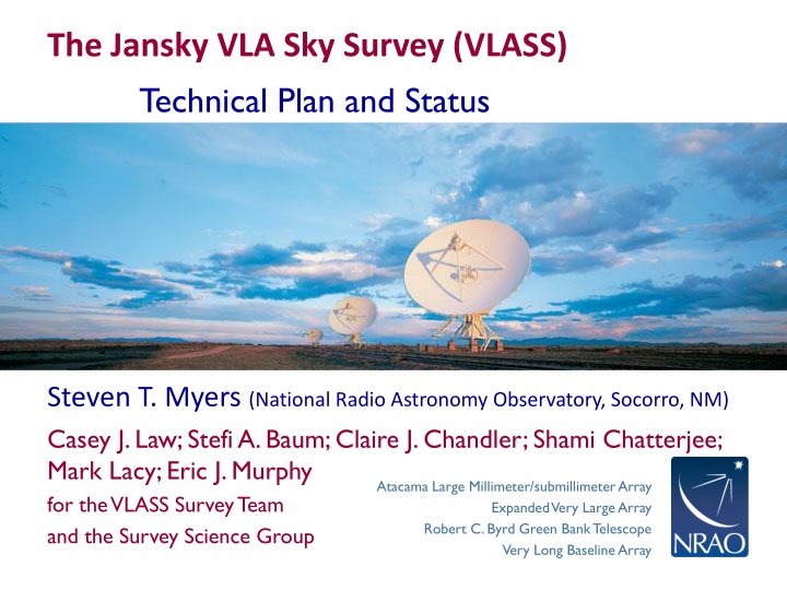 the jansky vla sky survey vlass technical plan