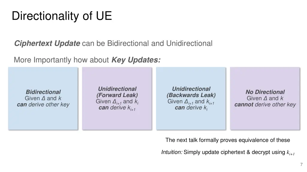 directionality of ue