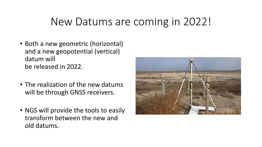 new datums are coming in 2022