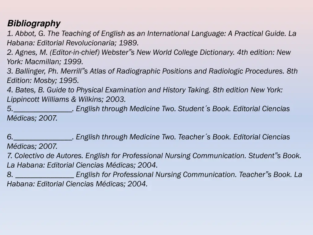 bibliography 1 abbot g the teaching of english