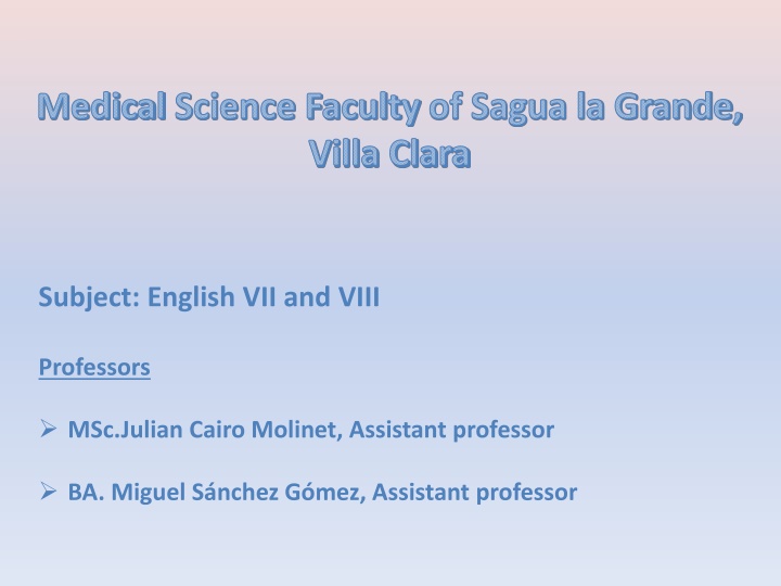 medical science faculty of sagua la grande villa