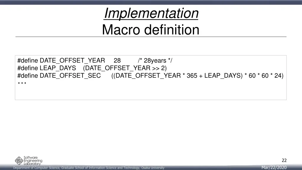 implementation macro definition