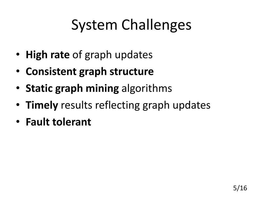 system challenges