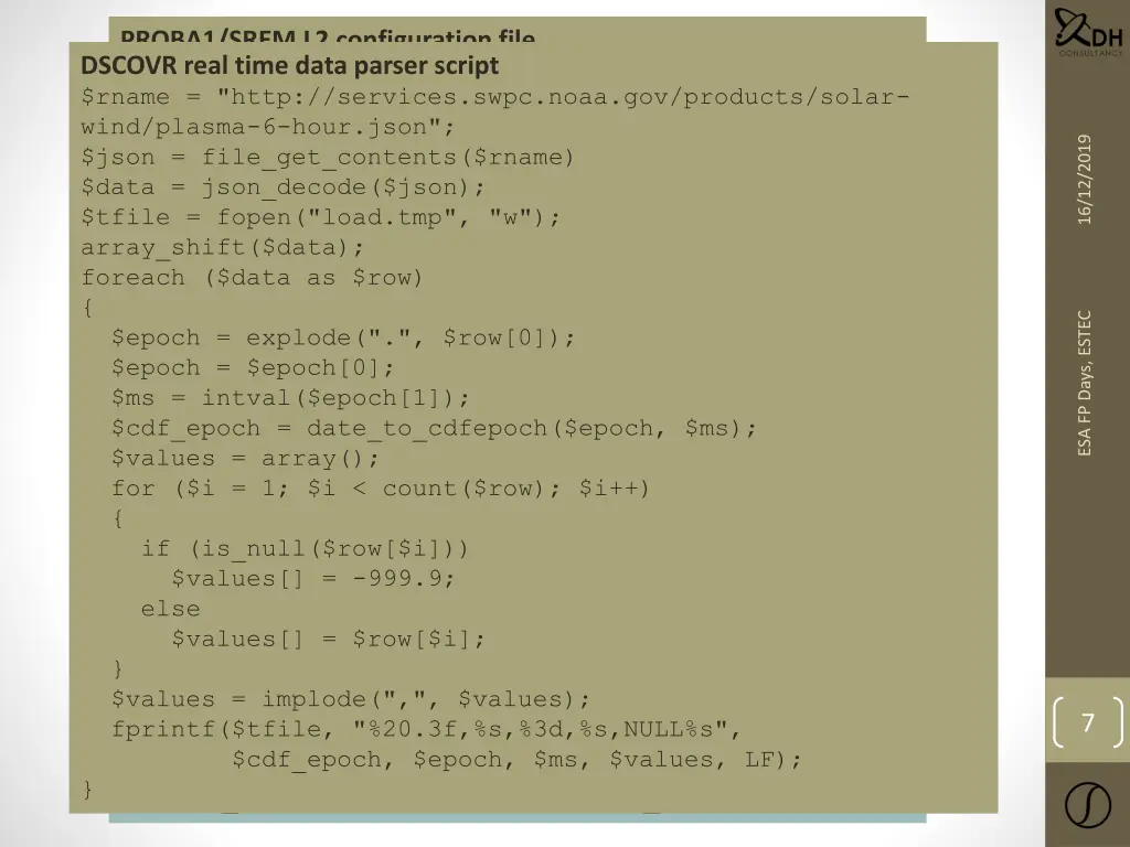 proba1 srem l2 configuration file raw data